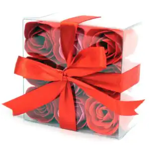 Set of 9 Soap Flowers – Red Roses | www.artisangoods.co.uk 1