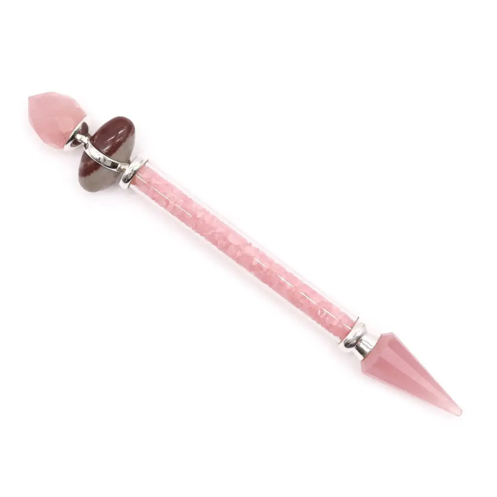 Shiva Lingam Magic Wand – Rose Quartz – Love | www.artisangoods.co.uk