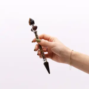Shiva Lingam Magic Wand – Tiger Eye – Confidence | www.artisangoods.co.uk 3