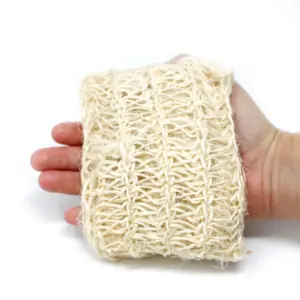 Sisal Sponge and Scrub – Soft Exfoliating Cushion | www.artisangoods.co.uk 4