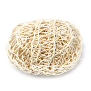Sisal Sponge and Scrub – Soft Round Exfoliating Cushion | www.artisangoods.co.uk 2