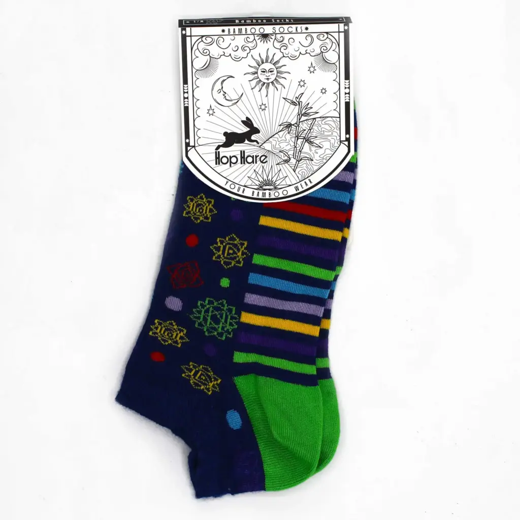 S/M Hop Hare Bamboo Socks Low (3.5-6.5) – 7 Chakra | www.artisangoods.co.uk 3