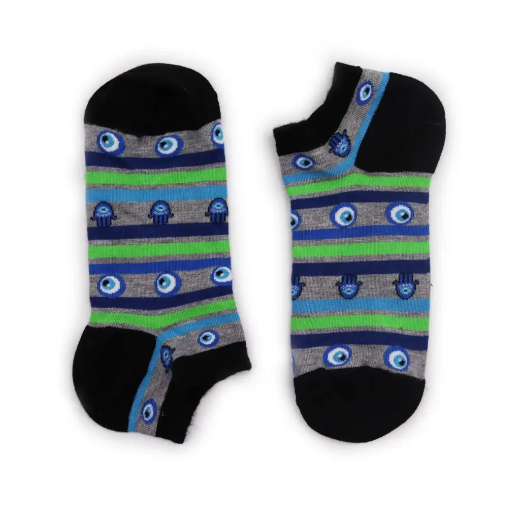 S/M Hop Hare Bamboo Socks Low (3.5-6.5) – Evil Eye & Hamsa | www.artisangoods.co.uk S/M Hop Hare Bamboo Socks Low (3.5-6.5) – Evil Eye & Hamsa | www.artisangoods.co.uk