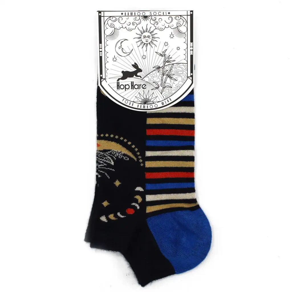 S/M Hop Hare Bamboo Socks Low (3.5-6.5) – Lunar Phases | www.artisangoods.co.uk 3