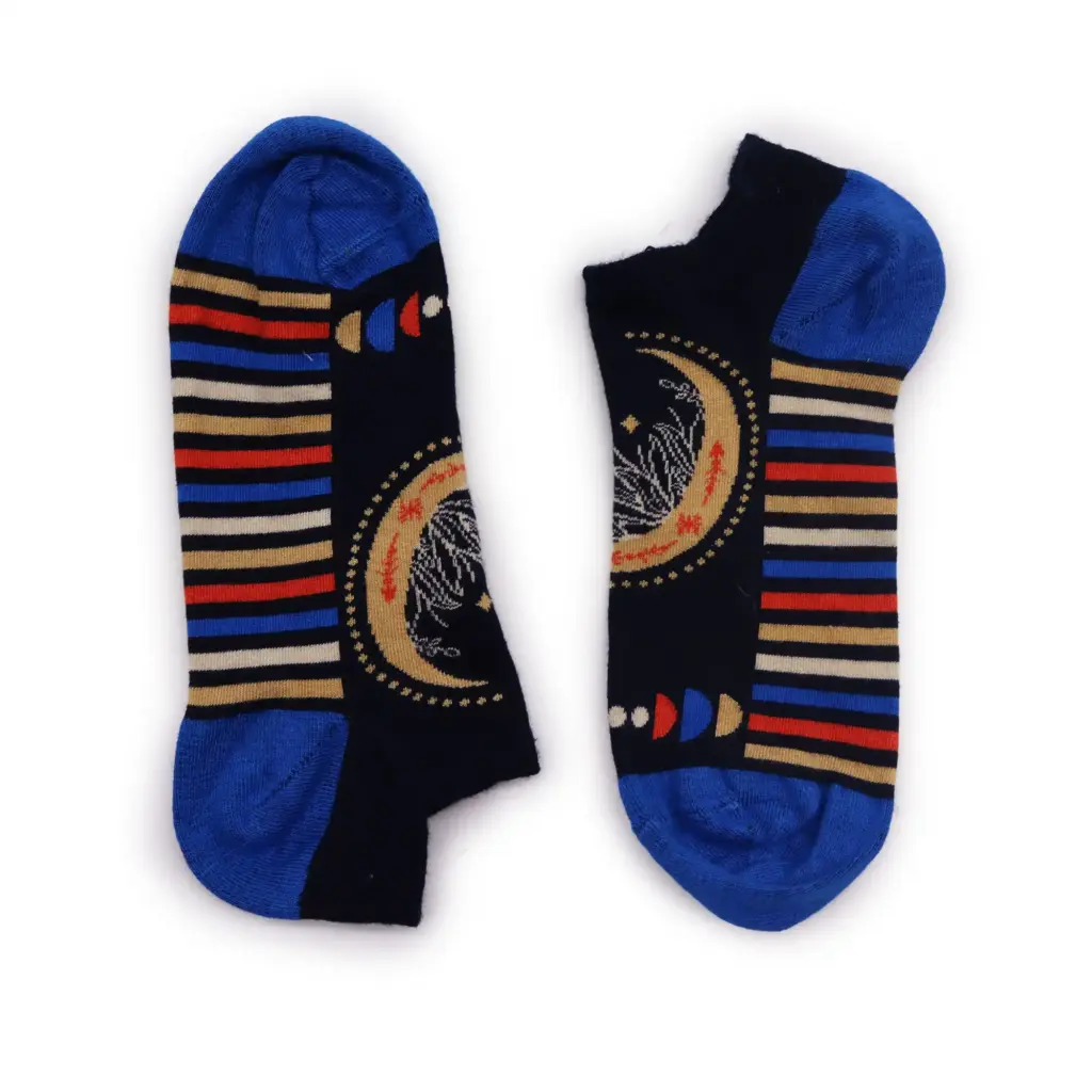 S/M Hop Hare Bamboo Socks Low (3.5-6.5) – Lunar Phases | www.artisangoods.co.uk S/M Hop Hare Bamboo Socks Low (3.5-6.5) – Lunar Phases | www.artisangoods.co.uk