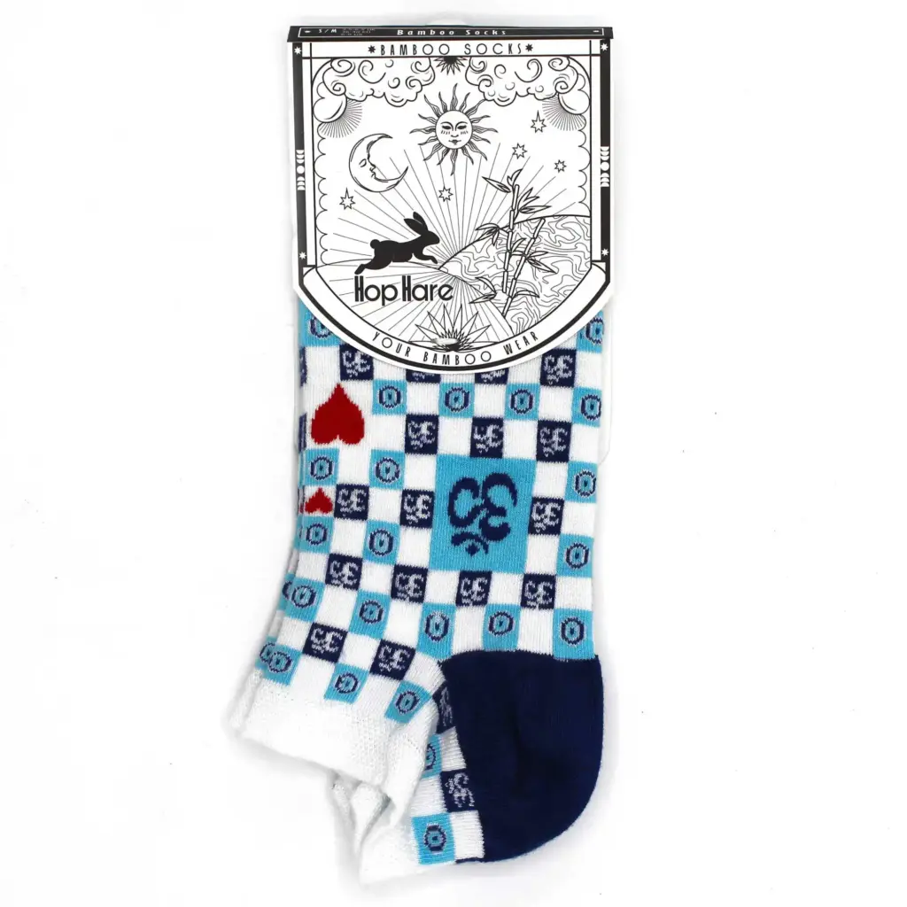 S/M Hop Hare Bamboo Socks Low (3.5-6.5) – Ohm Evil Eye | www.artisangoods.co.uk 3