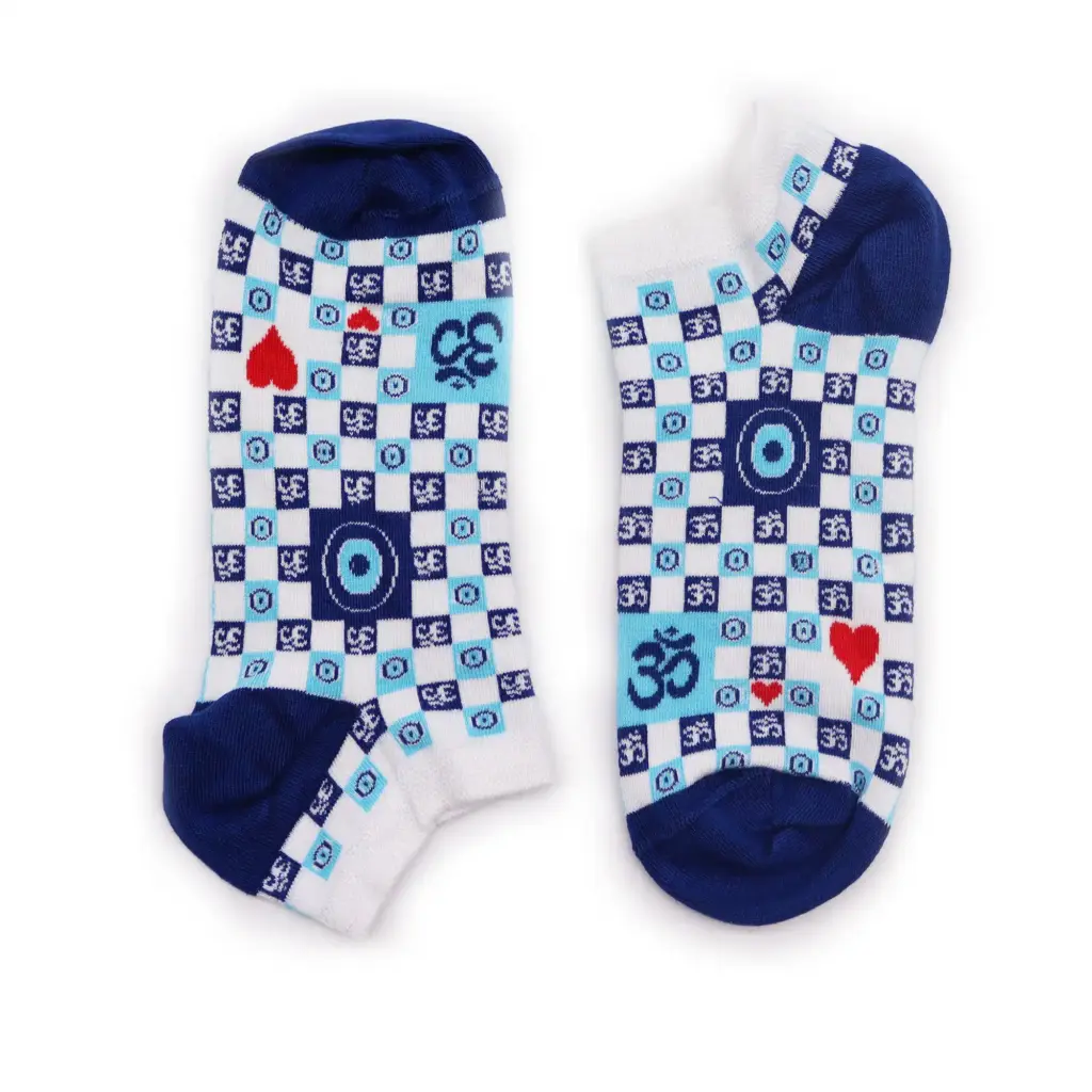 S/M Hop Hare Bamboo Socks Low (3.5-6.5) – Ohm Evil Eye | www.artisangoods.co.uk S/M Hop Hare Bamboo Socks Low (3.5-6.5) – Ohm Evil Eye | www.artisangoods.co.uk