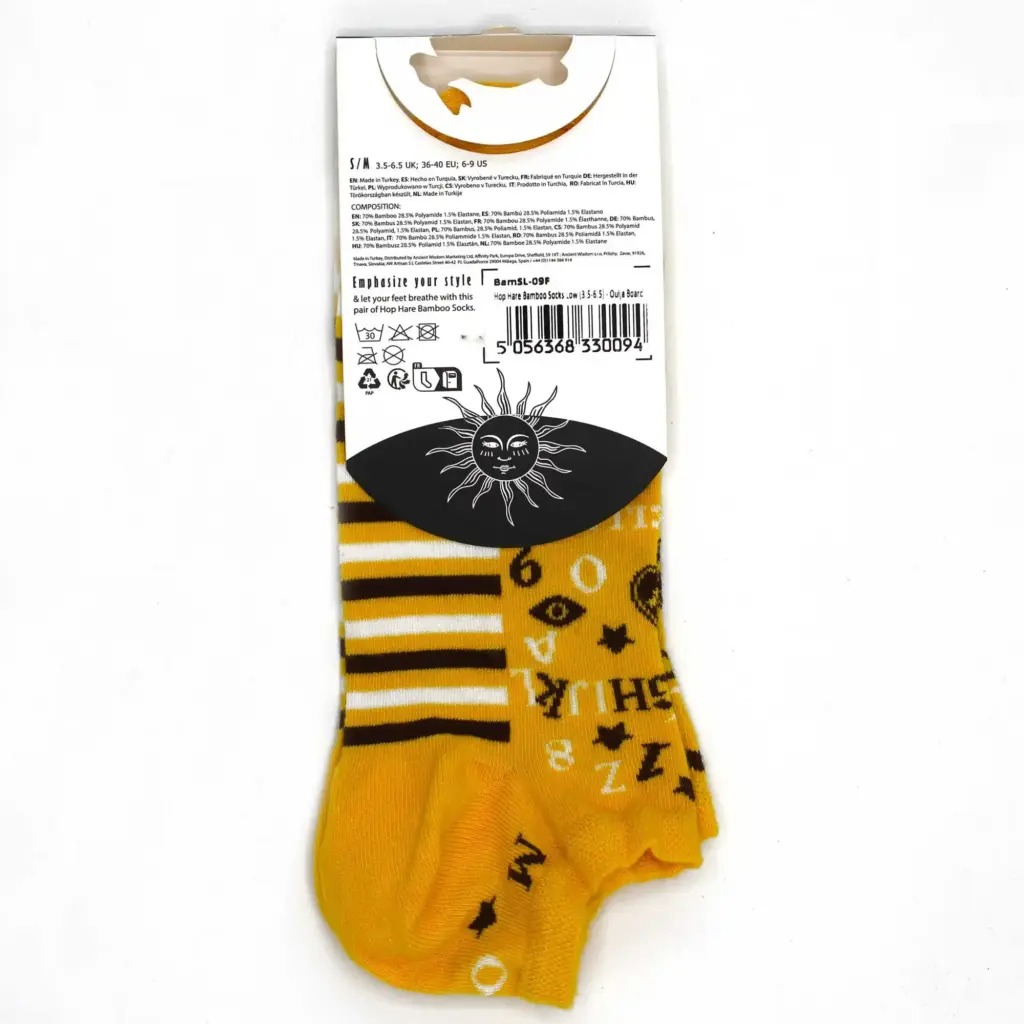 S/M Hop Hare Bamboo Socks Low (3.5-6.5) – Ouija Board | www.artisangoods.co.uk 3