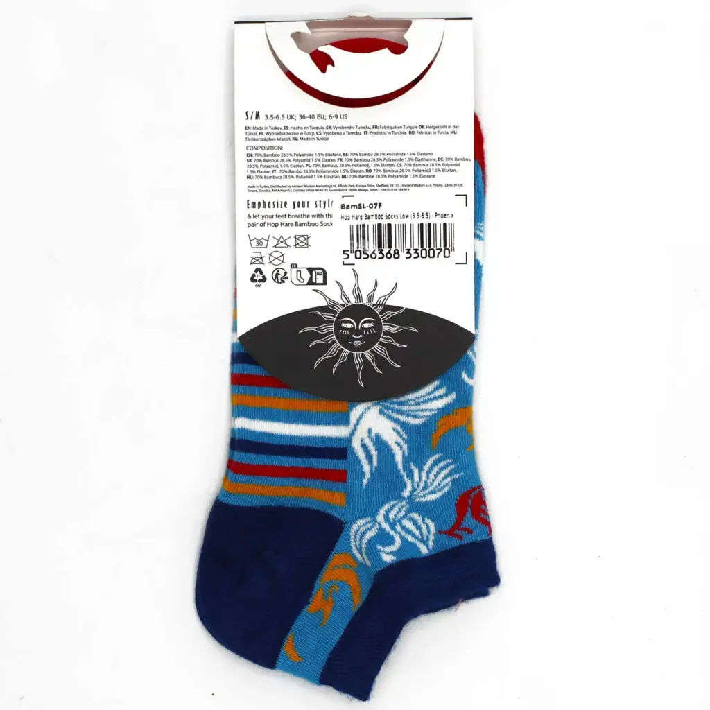S/M Hop Hare Bamboo Socks Low (3.5-6.5) – Phoenix | www.artisangoods.co.uk 4