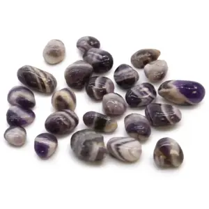 Small African Tumble Stones – Amethyst – Chevron | www.artisangoods.co.uk