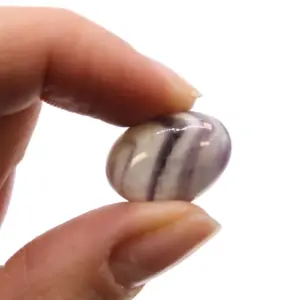 Small African Tumble Stones – Amethyst – Chevron | www.artisangoods.co.uk 2