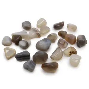 Small African Tumble Stones – Grey Agate – Botswana | www.artisangoods.co.uk