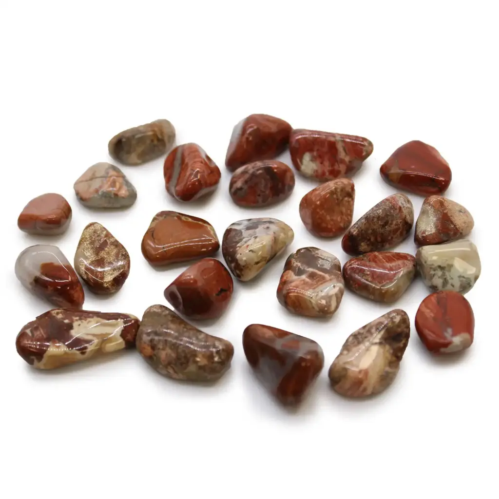 Small African Tumble Stones – Light Jasper – Brecciated | www.artisangoods.co.uk