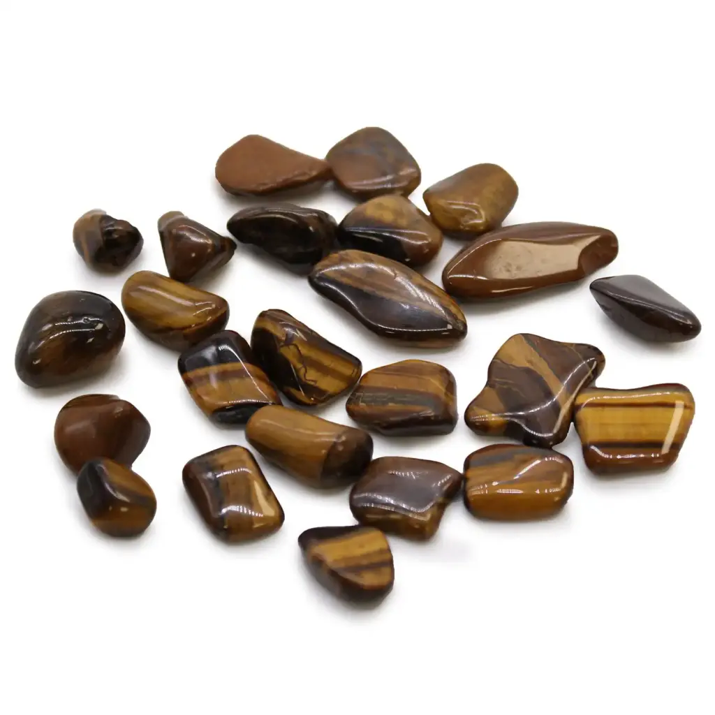 Small African Tumble Stones – Tigers Eye – Golden | www.artisangoods.co.uk