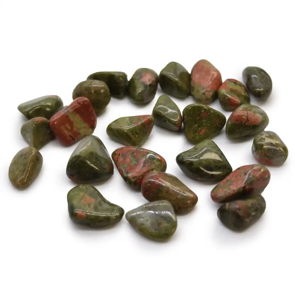 Small African Tumble Stones – Unakite | www.artisangoods.co.uk
