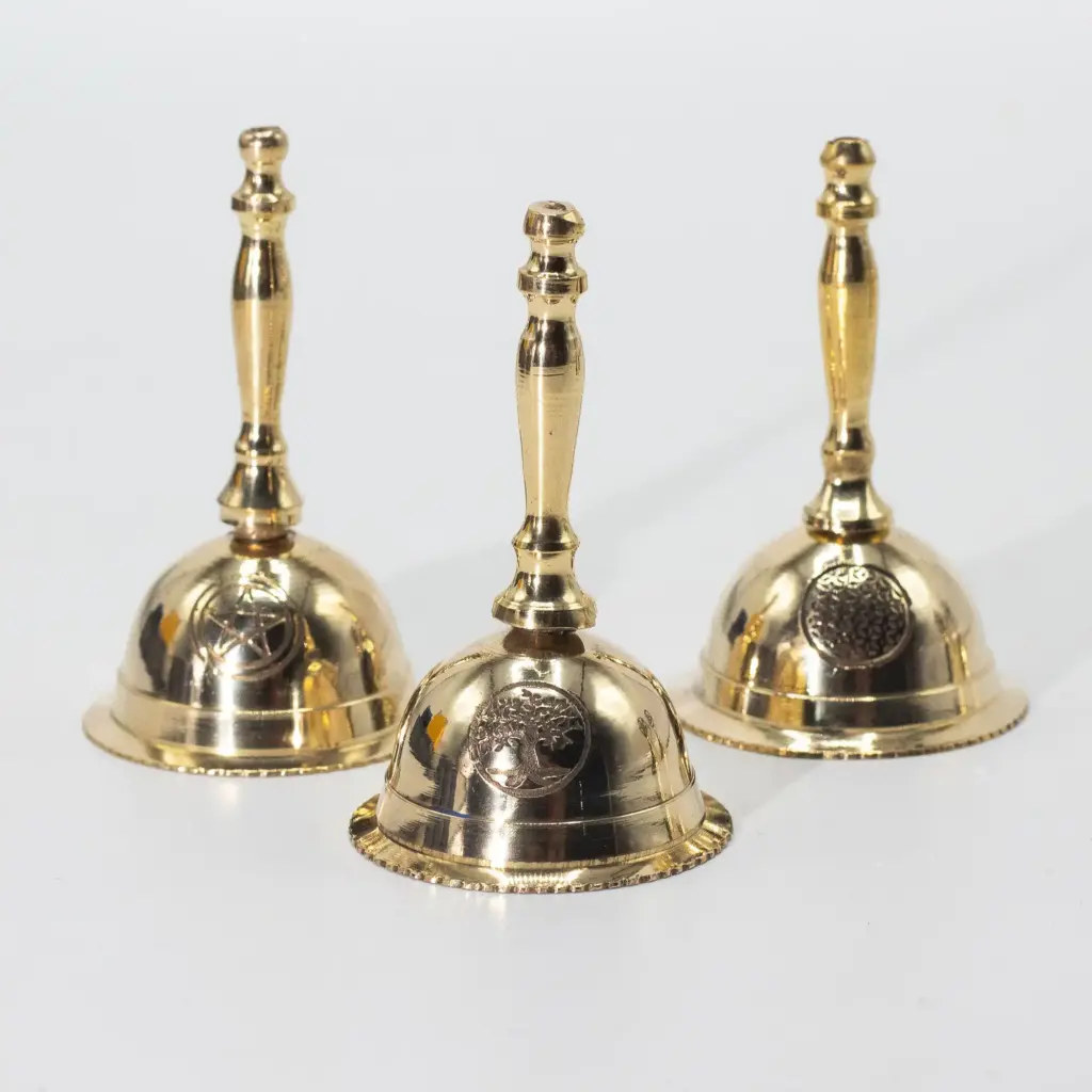Small Altar Brass Bell – Penta Moon | www.artisangoods.co.uk 2 Small Altar Brass Bell – Penta Moon | www.artisangoods.co.uk 2