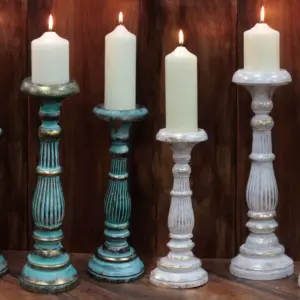 Small Candle Stand – Turquois Gold | www.artisangoods.co.uk 6