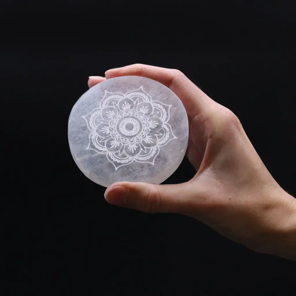 Small Charging Plate 8cm – Mandala Design | www.artisangoods.co.uk