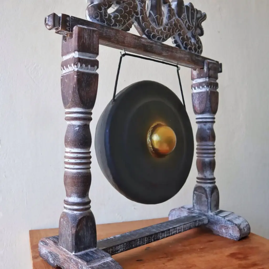 Small Healing Gong in Stand – 25cm – Black | www.artisangoods.co.uk 10