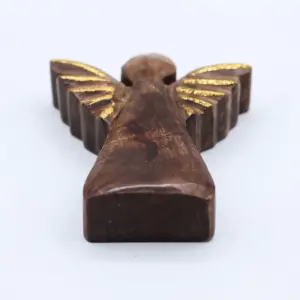 Small Mango Wood Angel – Gold Decor | www.artisangoods.co.uk 6