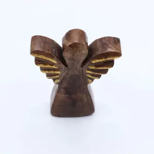 Small Mango Wood Angel – Gold Decor | www.artisangoods.co.uk 7