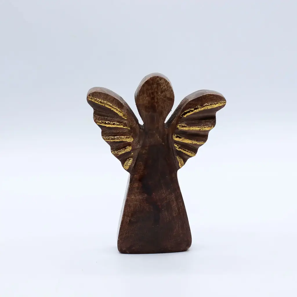 Small Mango Wood Angel – Gold Decor | www.artisangoods.co.uk 2 Small Mango Wood Angel – Gold Decor | www.artisangoods.co.uk 2