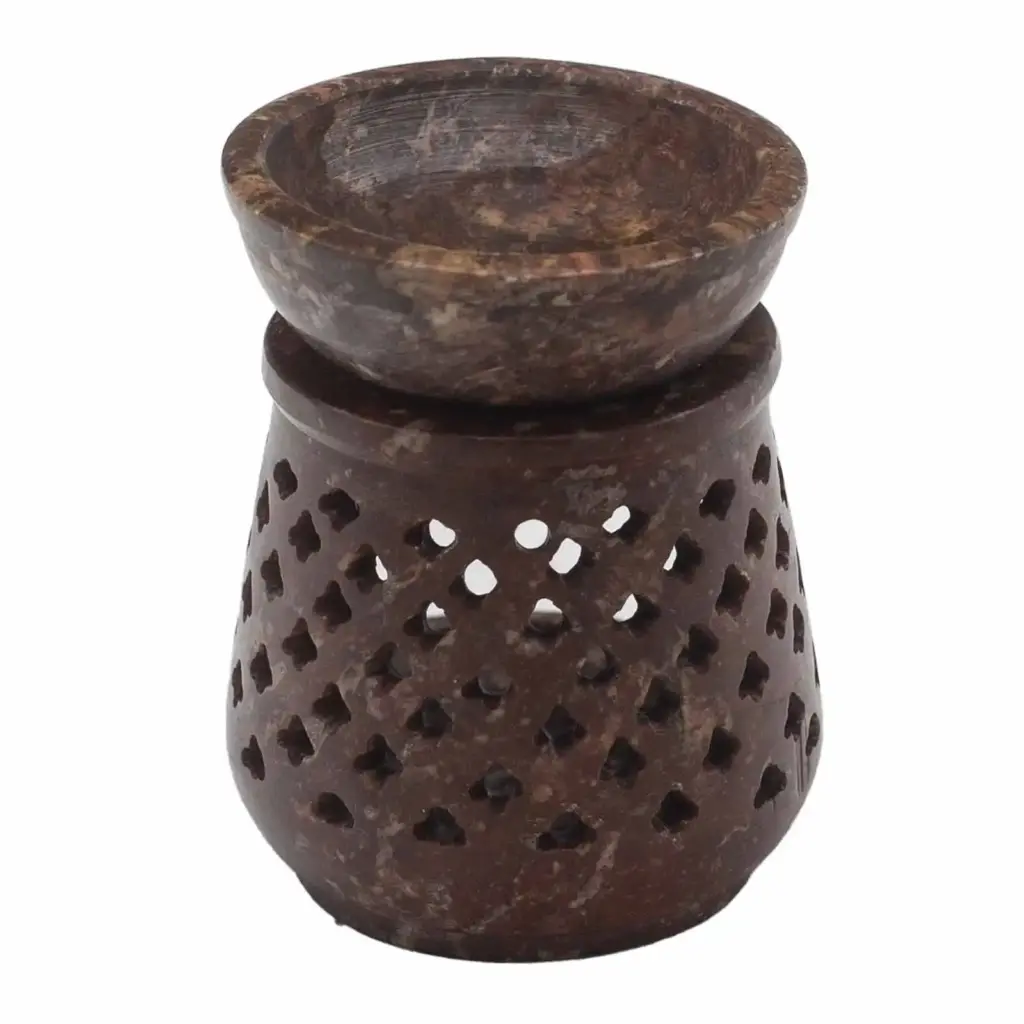 Small Soapstone Oil Burner 8cm – Classic | www.artisangoods.co.uk
