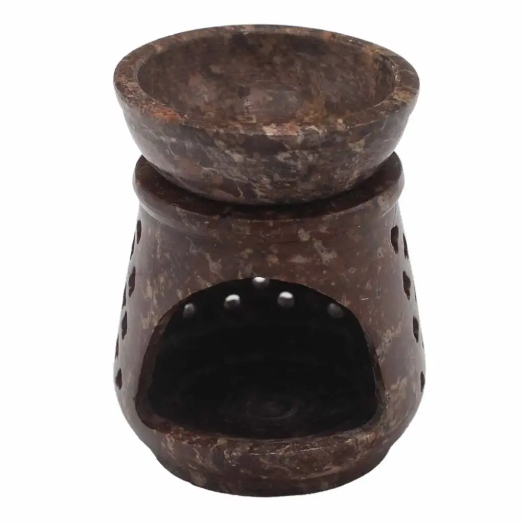 Small Soapstone Oil Burner 8cm – Classic | www.artisangoods.co.uk 4