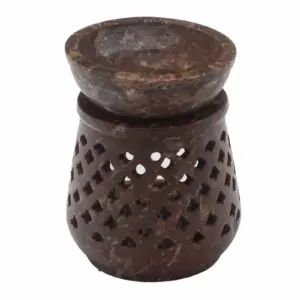 Small Soapstone Oil Burner 8cm – Classic | www.artisangoods.co.uk 1