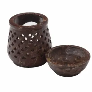 Small Soapstone Oil Burner 8cm – Classic | www.artisangoods.co.uk 2