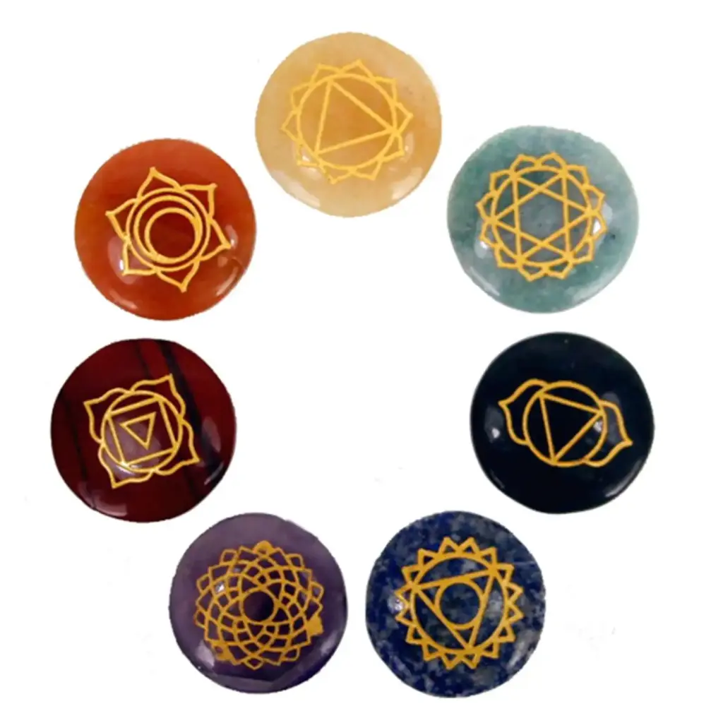 Small Stones Chakra Set (Rounded shape) | www.artisangoods.co.uk