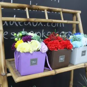 Soap Flower Bouquet – Lavender Rose & Carnation | www.artisangoods.co.uk 3