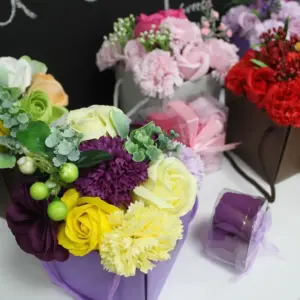 Soap Flower Bouquet – Spring Flowers | www.artisangoods.co.uk 4