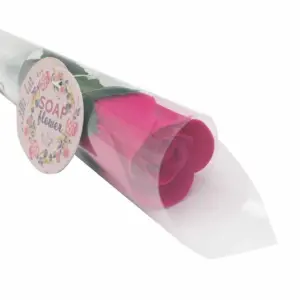 Soap Flower – Small Pink Rose | www.artisangoods.co.uk 3