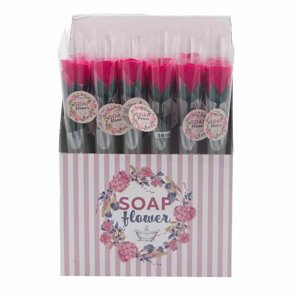 Soap Flower – Small Pink Rose | www.artisangoods.co.uk 2