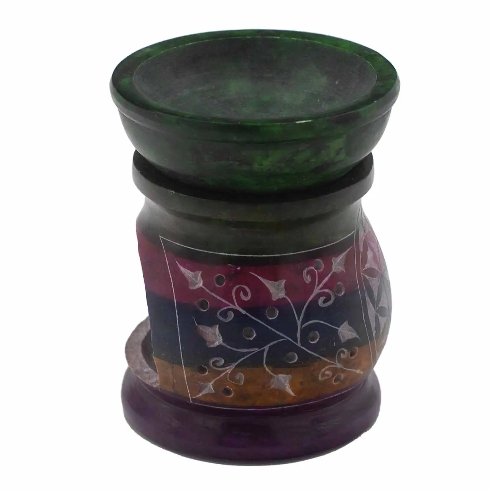 Soapstone Oil Burner 10cm – Flower of Life – Five Colours | www.artisangoods.co.uk 5 Soapstone Oil Burner 10cm – Flower of Life – Five Colours | www.artisangoods.co.uk 4