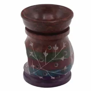 Soapstone Oil Burner 10cm – Hamsa – Five Colours | www.artisangoods.co.uk 4