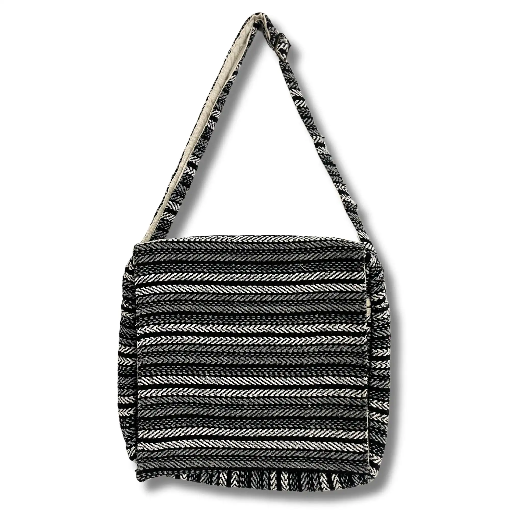 Soft Banjar Laptop Bag – Grey Strips | www.artisangoods.co.uk 3 Soft Banjar Laptop Bag – Grey Strips | www.artisangoods.co.uk 2
