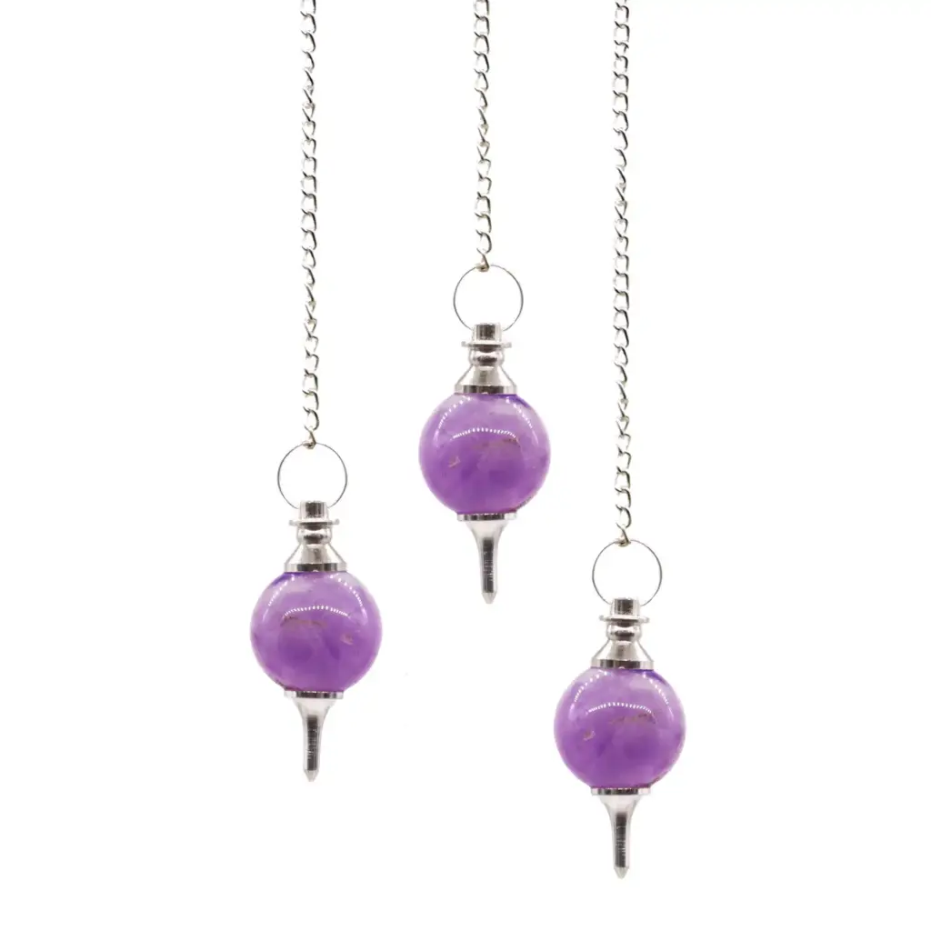 Sphere Pendulums – Amethyst | www.artisangoods.co.uk
