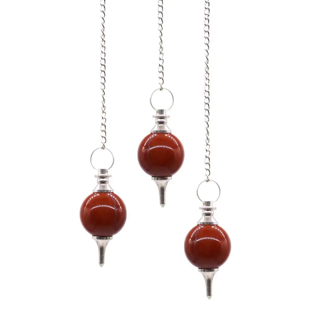 Sphere Pendulums – Red Jasper | www.artisangoods.co.uk