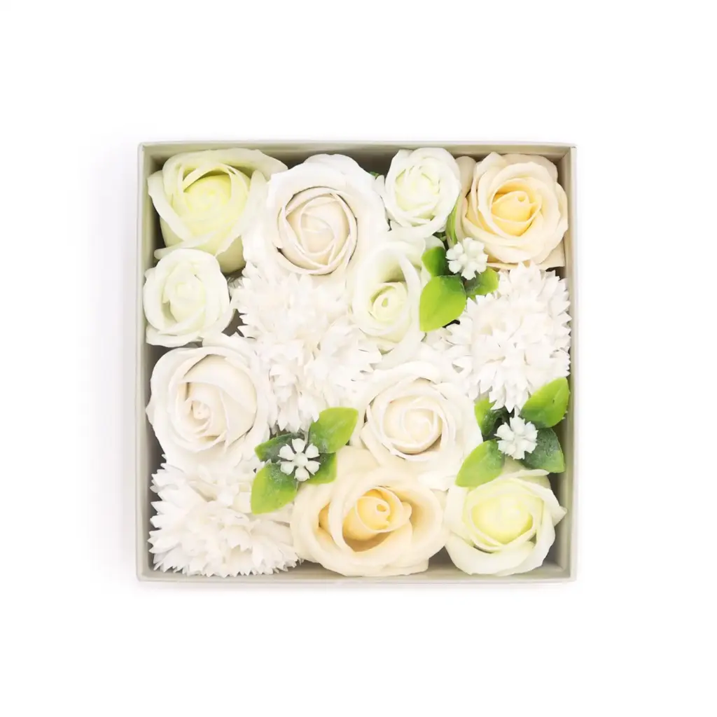 Square Box – Wedding Blessings – White & Ivory | www.artisangoods.co.uk