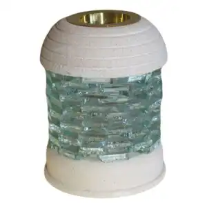 Stone Oil Burner – Round Glass Brick | www.artisangoods.co.uk Stone Oil Burner – Round Glass Brick | www.artisangoods.co.uk