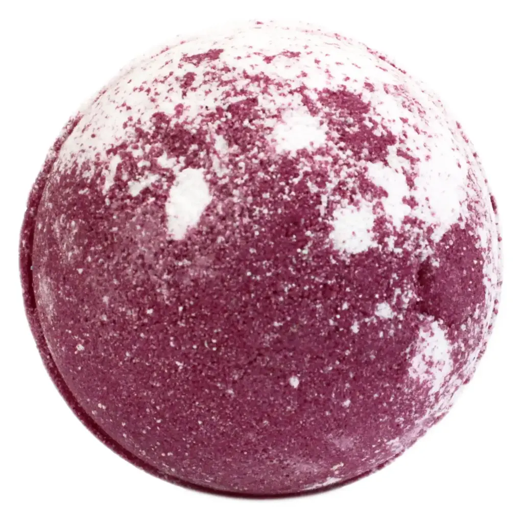 Strawberry Pavlova Bath Bomb – Red & White | www.artisangoods.co.uk