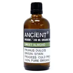 Sweet Almond Organic Base Oil – 100ml | www.artisangoods.co.uk 1