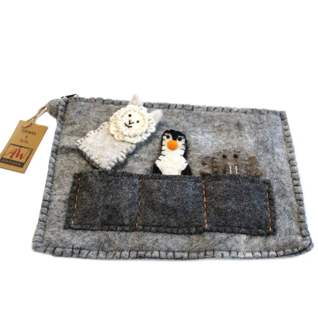 Tablet Pouch with Finger Puppets | www.artisangoods.co.uk 3