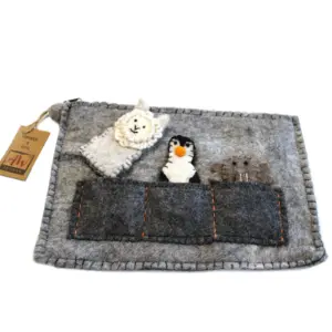 Tablet Pouch with Finger Puppets | www.artisangoods.co.uk 3