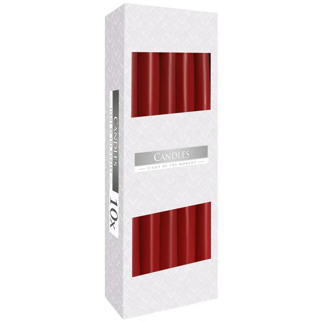 Taper Candle – Burgundy | www.artisangoods.co.uk