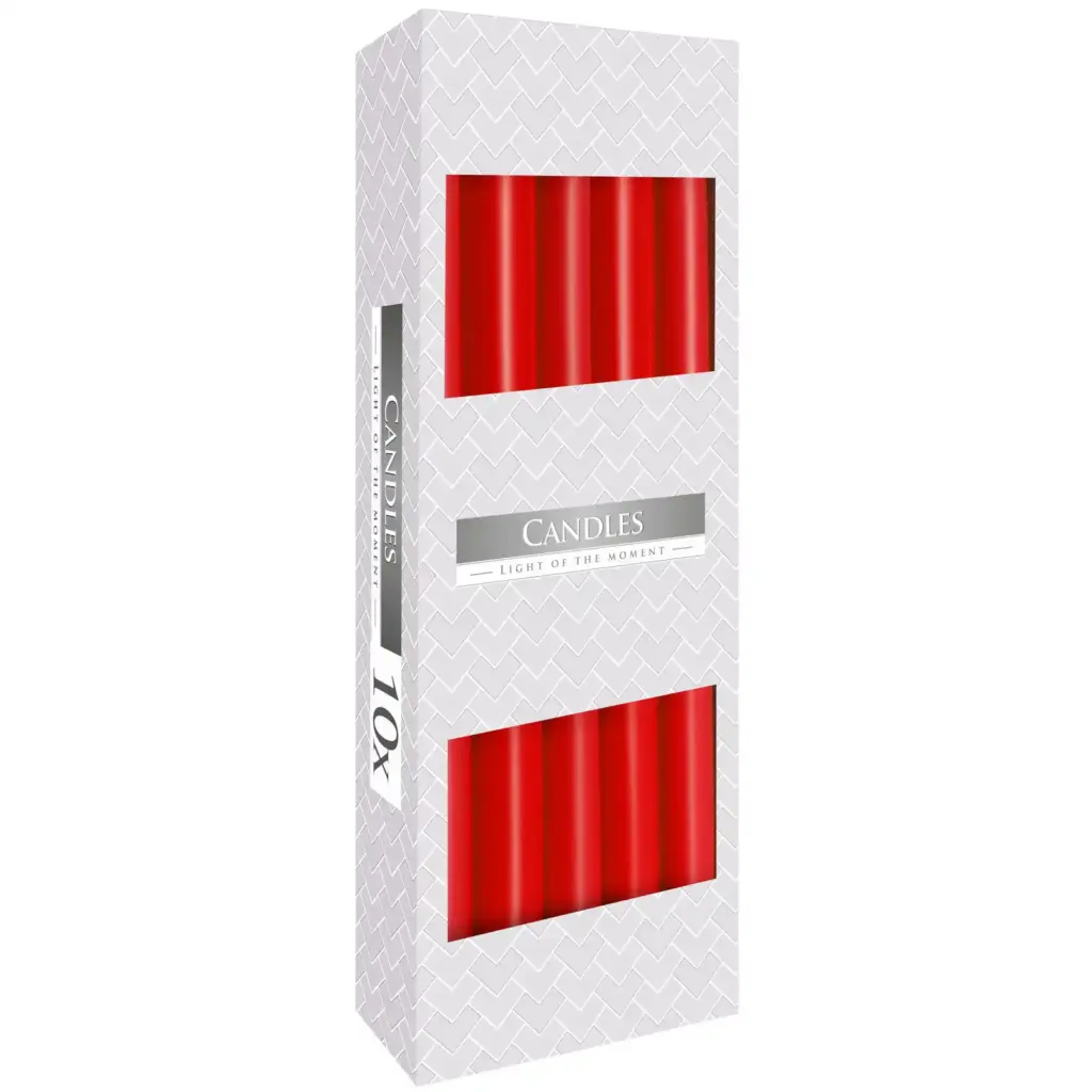 Taper Candle – Red | www.artisangoods.co.uk