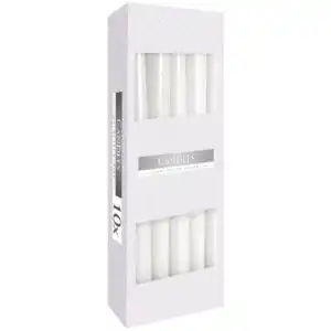 Taper Candle – White | www.artisangoods.co.uk Taper Candle – White | www.artisangoods.co.uk