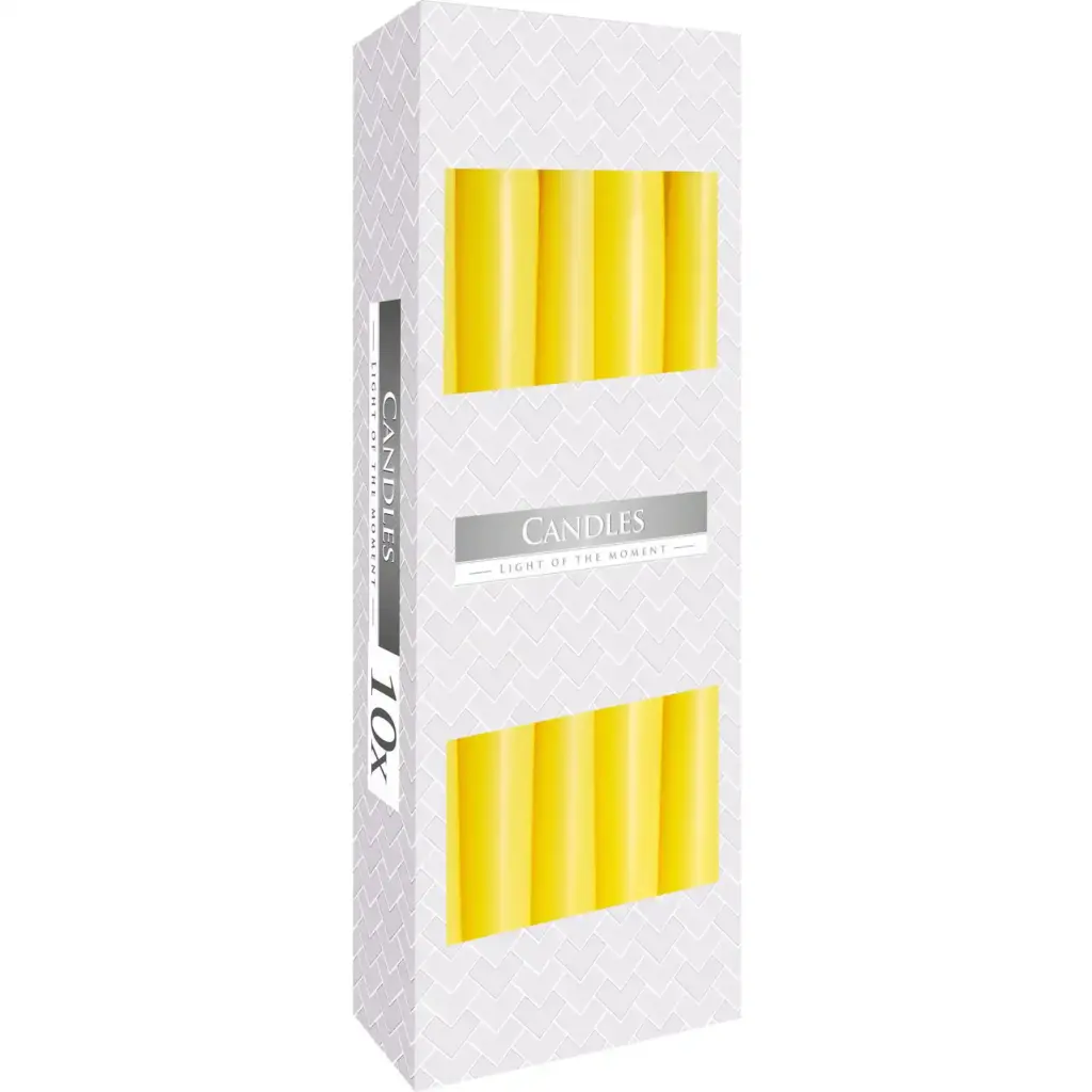 Taper Candle – Yellow | www.artisangoods.co.uk